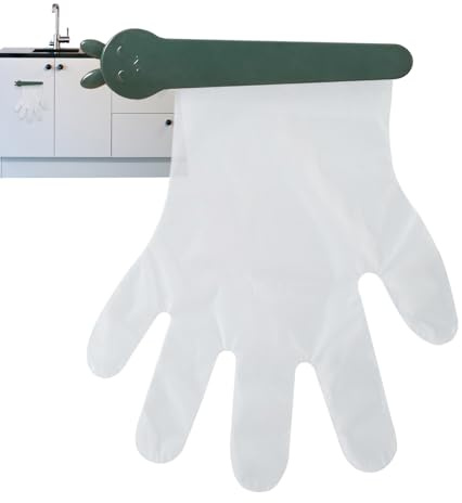 MLqkpwy Gloves Holder on Wall | Kitchen Gloves Holder | Clip Design Adhesive Storage Organizer for Kitchen Restaurant Laundry Room Bathroom Lab Home Garage