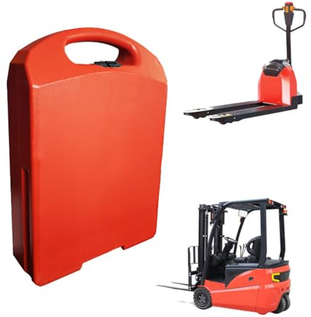 JHKJ Batterie LiFePO4 24 V 20 Ah 30 Ah 40 Ah pour transpalettes électriques ; Batterie au Lithium 48 V 15 Ah 20 Ah avec poignée pour Chariot élévateur (Moteur de 480 W à 960 W).,48v15ah