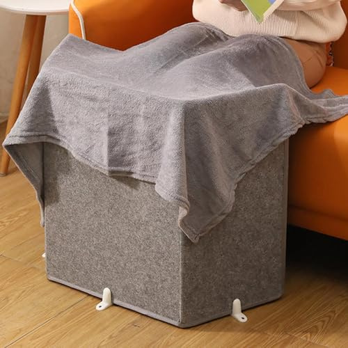 Chauffe-pieds Pliable Avec Couverture, Chauffe-pied Sous Le Bureau, Affichage Numérique, Chauffage électrique Sûr Sans Odeur Pour Bureau Et Maison