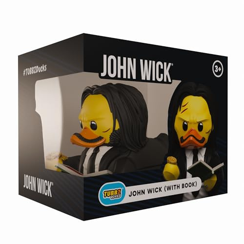 TUBBZ Box-Ausgabe: John Wick Cosplaying Gummiente Vinylfigur – Offizielle Sammelfigur für Fans von John Wick