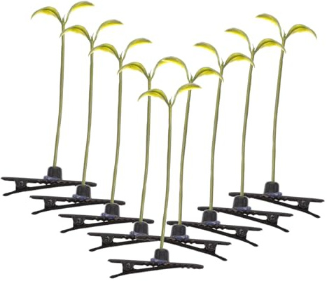 TOYANDONA 20 Stück Teiliges Kleine Haarspangen für Mädchen Leichte Dekorative Haarklammern in Grüner Bohnensprossen optik Bunte Haarclips für Vielseitig für Party Bühne Cosplay und Alltag