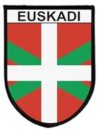Ecusson Patch Drapeau EUSKADI pays basque Tactique Imprime Brode Auto-Agrippant