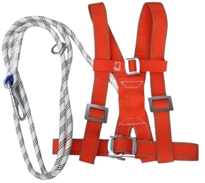 Imbracatura di sicurezza a doppia - Cintura di protezione anticaduta regolabile da 3 m, attrezzatura leggera in seta ad alta resistenza, imbracatura di sicurezza con fibbia affidabile | Attrez