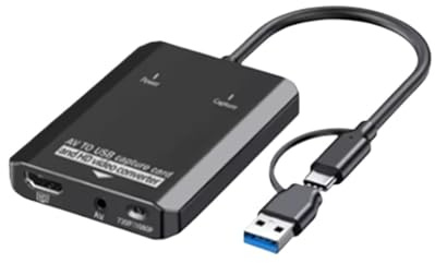 Adattatore Di Conversione Convertitore Digitale Scheda Acquisizione Video USB Compatibile For RCA/per Videoregistratore/AV/PS2/Wii For Windows/Mac Su HDTV