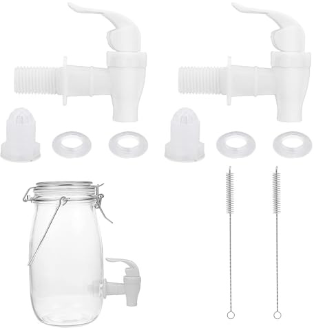 BIVYAX 2Piezas Llave de Agua de Plástico Reutilizables para Grifo De Plástico Grifo Dispensador para Dispensar Té Vino Agua Jugo y Otras Bebidas