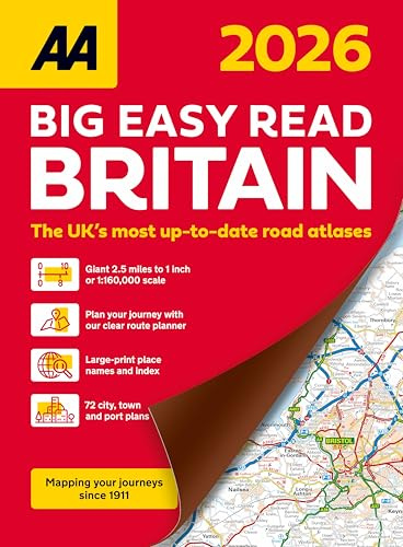 AA Big Easy Read Britain 2026 spiral bound