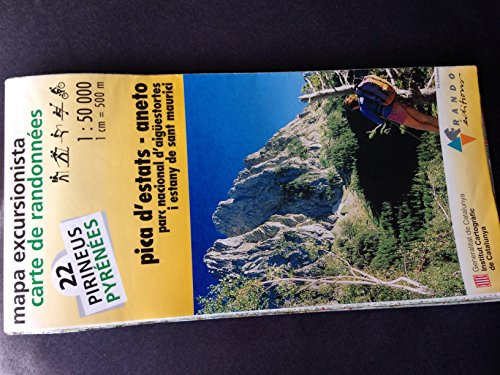 22 PICA D'ESTATS/ANETO 1/50.000 (CARTES PYRENEES - 1/50.000)