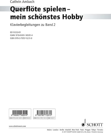 Querflöte spielen - mein schönstes Hobby: Klavierbegleitungen. Band 2. Flöte und Klavier. (Querflöte spielen - mein schönstes Hobby, Band 2)