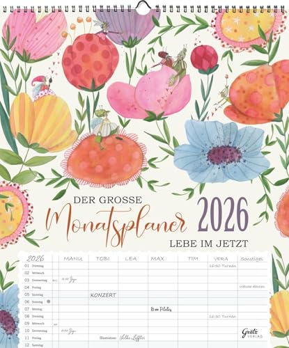 Großer Monatsplaner 2026: Das Leben ist eine Reise