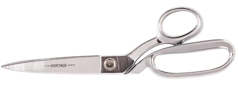 Klein Tools G210LR Scissors, Made in USA, Bent Trimmer with Extra Large Bottom Handle for Added Comfort and Leverage, 11-Inch