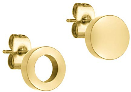 LIEBESKIND BERLIN Damen Ohrstecker – Basic Ohrringe aus Edelstahl – Poliert & mattiert – Kleine Stecker in verschiedenen Formen und Farben– Perfekt für den Alltag