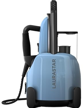 Laurastar Lift Plus Blue Sky, 3-in-1 Dampfbügelstation | Entknittert, bügelt & reinigt, Hygienischer Dampf, Vertikales Bügeln, Wassertank
