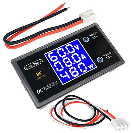 BliliDIY Digital DC 0-100V 0-10A 250W Probador Dc7-12V LCD Pantalla Digital Voltaje Corriente Medidor De Potencia Voltímetro Amperímetro Detector De Amperios