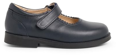 Pisamonas Zapato Colegial Merceditas Niña Cinta Adhesiva Talla 24 Color Azul Marino