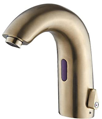 Infrarot Sensor Wasserhahn warm und kalt Automatisch Mischbatterie waschtischarmatur für bad für Bad gebürstetes Gold