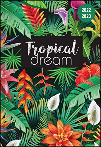 Collegetimer Tropical Dream 2022/2023 - Schüler-Kalender A6 (10x15 cm) - Day By Day - 352 Seiten - Terminplaner - Notizbuch - Alpha Edition (Collegetimer A6 Daily)