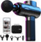 Pistola Massaggio Muscolare con Bluetooth, RENPHO Massage Gun Massaggiatore Muscolare Portatile Potente, Pistola Massaggiante Professionale Silenziosa, Sono disponibili corsi per massaggi