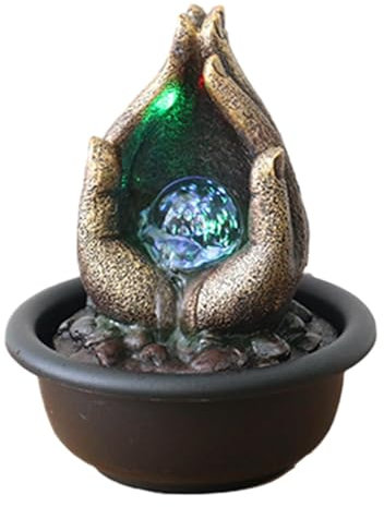 kowaku Feng Shui Tischbrunnen, EU 220 V Adapter, 16 X 20 cm, für Büro,