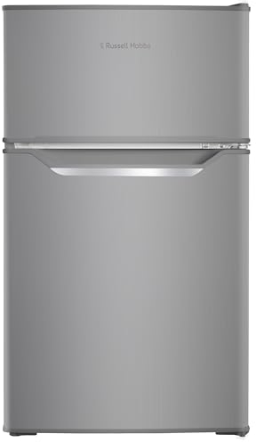 Russell Hobbs Undercounter Fridge Freezer 48cm Wide 85 Litre Total Capacity 61L/24L, LED Light, Adjustable Thermostat & Feet, Stainless Steel 2 Year Guarantee, RH85UCFF482E1SS