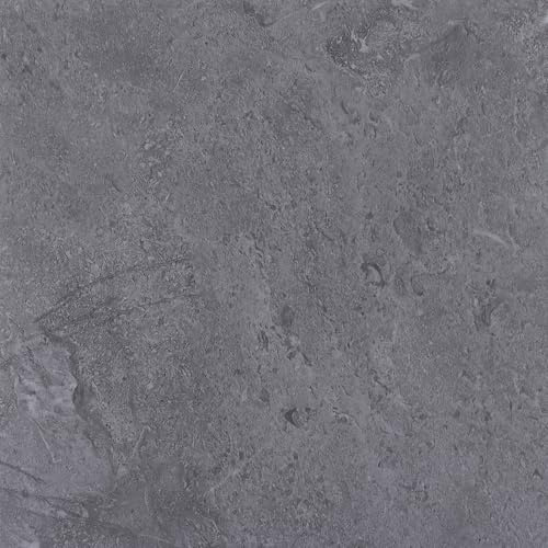 ZOFUN 40 Pcs Floor Tiles, 30 x 30 cm Vinyl Floor Tiles Easy Install with Hotmelt Backing, Grey Marble Vinyl Tile 1.5 mm, PVC Flooring Tile for DIY Kitchen, Dining Room, Bedrooms & Bathroom