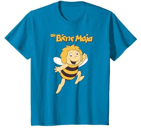 Officiel Maya l'abeille Rétro Motif Dessin animé Série Logo T-Shirt