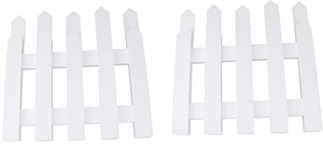 Milisten Holzzaun Komplettset Miniatur Indoor Zaun Landschaftszäune Dekoration Ornament Für Puppenhäuser Und Märchengärten Zaunelement Holzzaun