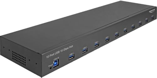 Delock 19 Industrie Hub 10 X Usb 10 Gbps TyP-A (64240)