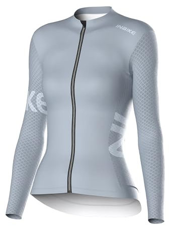 INBIKE Radtrikot Damen Langarm Fahrradtrikot Sommer Winter Atmungsaktiv Trikot Fahrrad Rennrad MTB Mountainbike Shirt Fahrradbekleidung Lila M