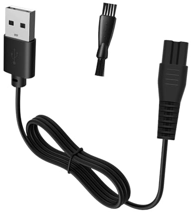 wotdmu Cordon de charge USB compatible avec rasoir électrique Pritech et anti-callosités, chargeur 5 V 1 A pour PR-2614 LD-8001 PR-2188 PR-2990 PR-8003 RSM-1577 RSM-1699 RSM-1505 RSM-1928C BCM-1138