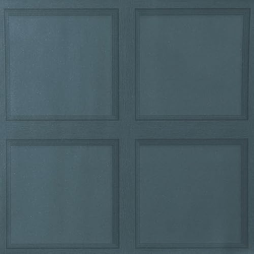 Swehooirt Panel Navy Wallpaper for Bedroom Linen Textured Navy Blue Panelling Wallpaper for Bedroom Teenager Adults Girls Boys Modern Wall Paper Roll Living Room Hallway and Stairs