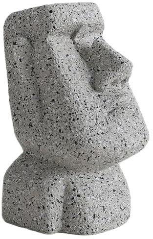 PartyKindom Harz Brillenhalter Moai Statue Tischdeko Brillenständer Mit Stabilem Storage Funktion Kreatives Design Geschenkidee Für Büro Zuhause Wohnzimmer