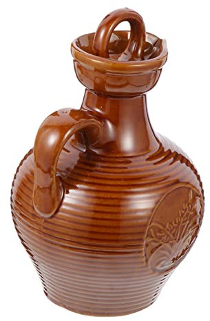 GALPADA Keramik Weinkrug Weinkessel 500 Ml Tragbarer Servierbehälter Für Wein Zuhause Und Restaurant