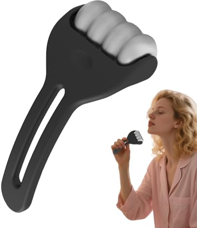 Gesichtswalzen, Eisgesichtswalze, Bildhauerei, Sicheres Und Komfortables Griff, Hautmassagehilfe, 18 Cm, Für Frauen, Gesichtspflege- Und Entspannungsroutine