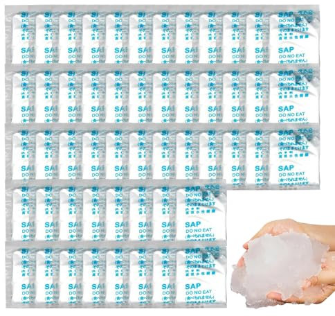 50pieces Portable Toilet Coagulant, Urine Absorbent Powder, Poo And Urine Absorbent Gel, Urineabsorbent Granules, Poo Deodorizing Treatments, For Outdoor Camping Emergencys Toilet, Potty Bags