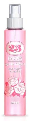 23 FAMOS - Eau de Cologne Rose - Elegante profumo floreale - 200 ml - Fragranza leggera e raffinata - per donna, uomo e bambino