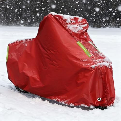 Winter Snow Proof Motorcycle Cover,for Moto Guzzi V85 TT,Anti Ice 210D Oxford Anti Snow Motorbike Cover,Lock Holes And Windproof Buckles,Reflective Strips And Storage Bag Outdoor Indoor