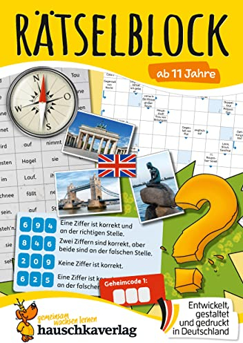 Rätselblock ab 11 Jahre: Bunter Rätselspaß für Kinder - Logicals, Kreuzworträtsel, Sudoku, Konzentrationstraining und logisches Denken fördern (Rätselbücher, Band 641)