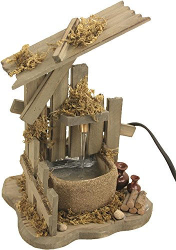 Unbekannt Krippenzubehör, Brunnen mit Krügen inkl. Pumpe Höhe ca. 24cm