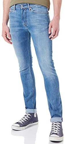 Kings of Indigo John Vaqueros Slim, Azul (Ronald Worn In Coolmax 4051), W28/L34 (Talla del Fabricante: 28/34) para Hombre