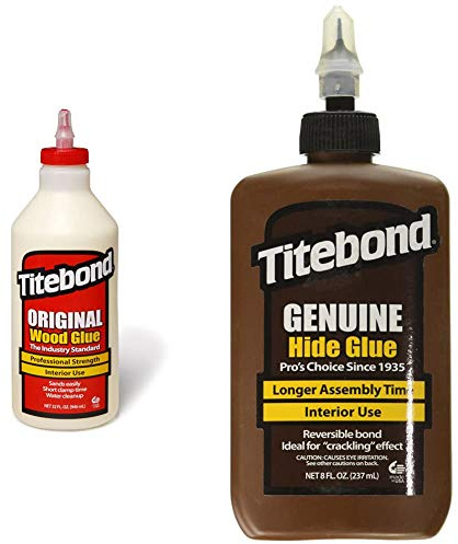 Titebond 32 Oz Colla Per Legno Originale, 5065 & 5013 240Ml Liquid Hide Glue, Colla