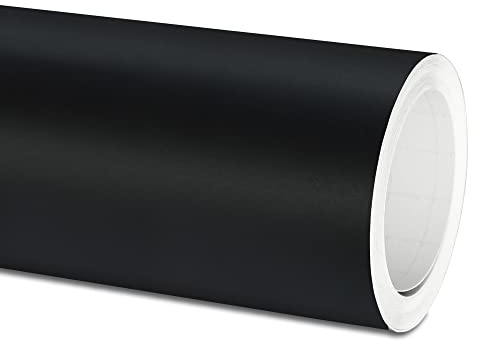 Actinium® Plotterfolie (12€/qm) 751c 070M Schwarz Matt 5m x 63cm High Performance Cast Folie, gegossene Selbstklebende Autofolie