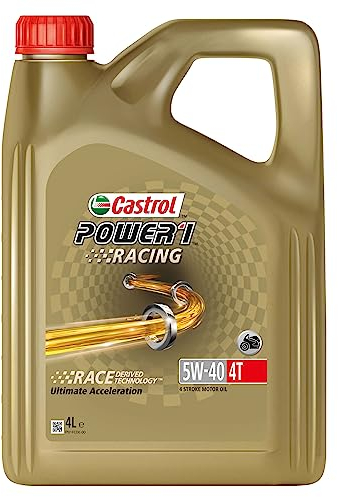Castrol POWER1 RACING 4T 5W-40 4-Takt Motoröl, 4L
