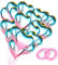20 Pièces Ballon Coeur Helium, Baudruche en Forme de Coeur, Ballon Helium Coeur, Ballons de Fleuret en Forme de Coeur, pour Anniversaire, Saint Valentin, Mariage, Fiançailles