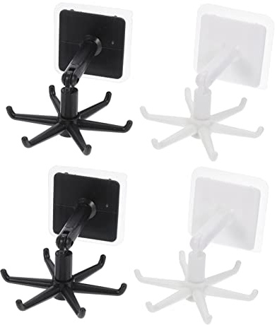 JOINPAYA Rotatable Utensil Hanger Wall Mounted Kitchen Hook Rack with Multi-Claw Design for Spatulas Spoons and Cooking Tools Space Saving Storage Organizer