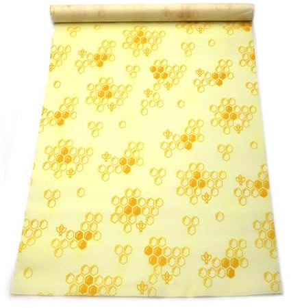 Reusable Beeswax Wrap Roll - 33x100cm Cuttable Organic Beeswax Food Wrap, Plastic-Free, Eco-Friendly Sustainable Food Storage Wrap for Bread, Sandwich, Fruits and Snacks (C)