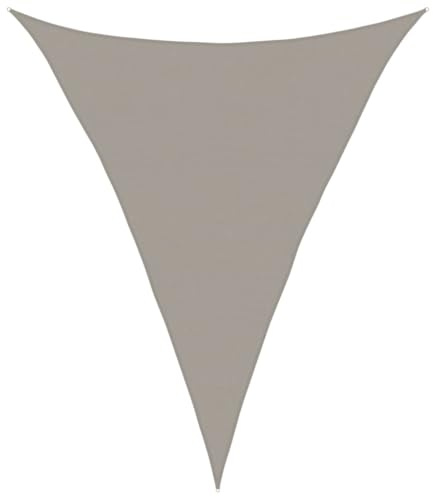 vidaXL Vela Parasole 160 g/m² Triangolare 5x6x6 m in HDPE, Vela ombreggiante, Ombra da Patio, tettoia ombreggiante, Vela da Giardino, tettoia
