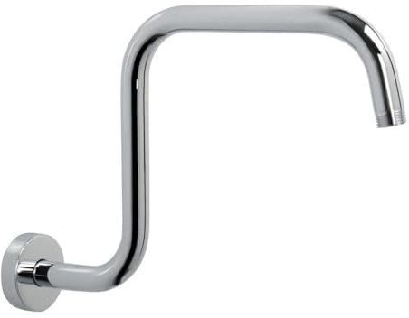 GUYTRM Accesorios de ducha Soporte de ducha Extensión de cabezal de ducha de pared Brazo de ducha tipo lluvia Soporte de cabezal rociador de baño lingli(Silver)