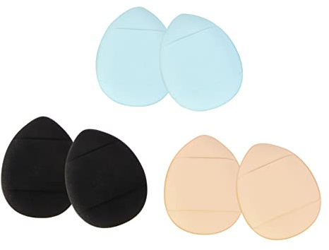 DEARMAMY 6 Pezzi Mini Spugne Cipria in Poliuretano Idrofilo, Lavabili per Applicazione a Polvere, Perfette per Fondotinta Liquido e Blush Facciale Colore Casuale