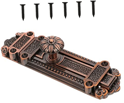 BAZEITFLOW Schiebeschloss Aus Zinklegierung Vintage Tür Und Fenster Türriegel Sicherheitslatch Mit Glatter Oberfläche Für Privatsphäre Und Haussicherung