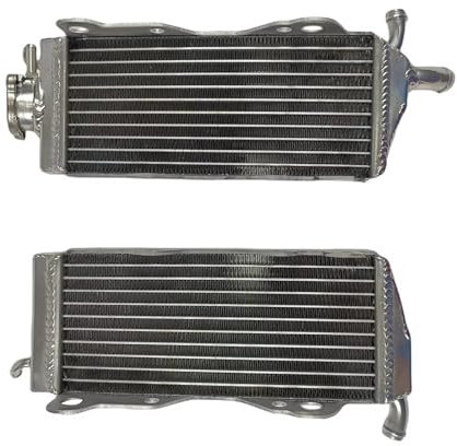 AMXHYVS Compatibile con CR250R 1988 1989 Radiatore di Raffreddamento Radiatore di Raffreddamento in Alluminio Serbatoio di Espansione del Liquido di Raffreddamento Serbatoio Radiatori per Moto